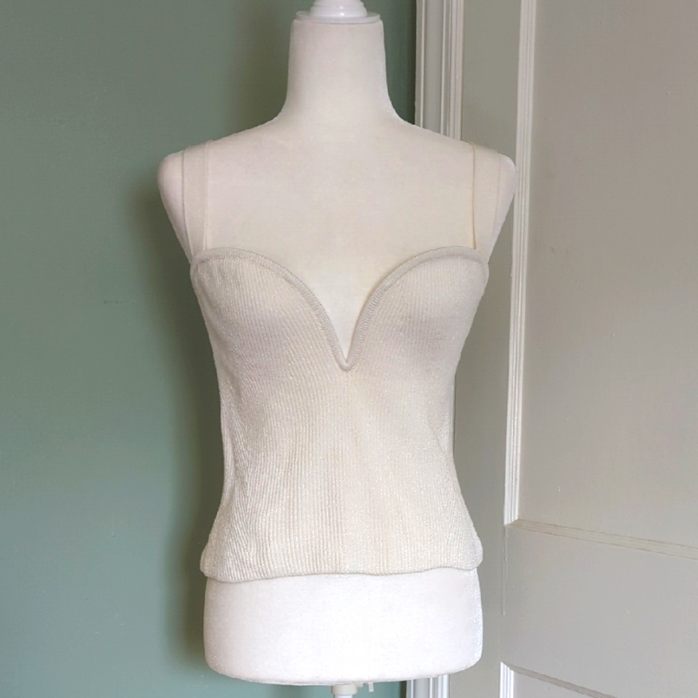 Galvan London White Wired Tank Top